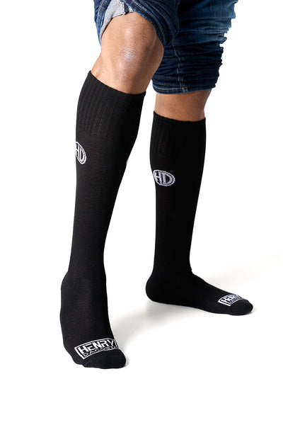 Men Cushioned (15mmHg-20mmHg) Socks(Black)